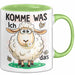 Sarkastisches Schaf Tasse Geschenkidee Sheep That Tierhumor Grün Trendation