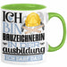 Bauzeichnerin Ausbildung Start Geschenk Tasse Ich Bin Bauzeichnerin In Der Ausbildung Ich Darf Das Kaffee-Becher Geschenkidee Grün Trendation