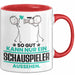 Schauspieler Geschenk Tasse So Gut Kann Nur Ein Schauspieler Aussehen Geschenkidee Kaffee-Becher Rot Trendation