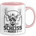 An Scheiss Muass I München Geschenkidee Spruch Hirsch Tasse Kaffee-Becher Rosa Trendation