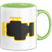 Motorkontrollleuchte Tasse Geschenk Lustige Geschenkidee Grün Trendation