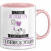Tierheimvolontärin Tasse Geschenk Becher Stark Attraktiv Furchtlos Tierheimvolontärin Lustige Geschenkidee Rosa Trendation