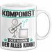 Komponist Tasse Geschenk für Komponist Der Mann Der Alles Kann Geschenkidee zum Geburtstag Weiß Trendation