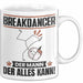 Breakdancer Tasse Geschenk für Breakdancer Der Mann Der Alles Kann Geschenkidee zum Geburtstag Weiß Trendation