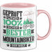 Mountainbiker Geschenk Lustiger Spruch für Mountainbiker Geschenkidee Bester Mountainbiker Der Welt Rosa Trendation
