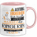 Ringerin Tasse Geschenk Lustiger Spruch Bitte Erheben Sie Sich Seine Majestät Die Ringerin Betritt Den Raum Rosa Trendation