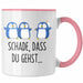Trendation - Jobwechsel Tasse Geschenk Kollegin Kollege Abschied Lustig Abschiedsgeschenk Sprüche Neuer Job Schade Dass Du Gehst Rosa Trendation