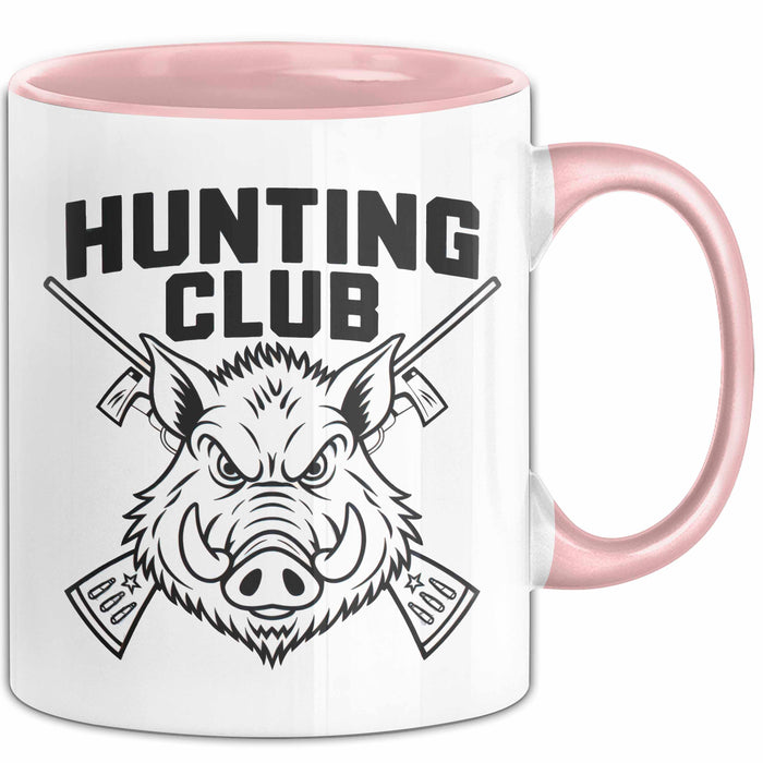 Wildschwein Jäger Tasse Geschenk Lustige Geschenkidee Spruch Rosa Trendation