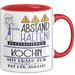 Köchin Tasse Geschenk Lustig Abstand Halten Hochleistungs-Köchin Mit Drang Zur Perfektion Bei Der Arbeit Rot Trendation
