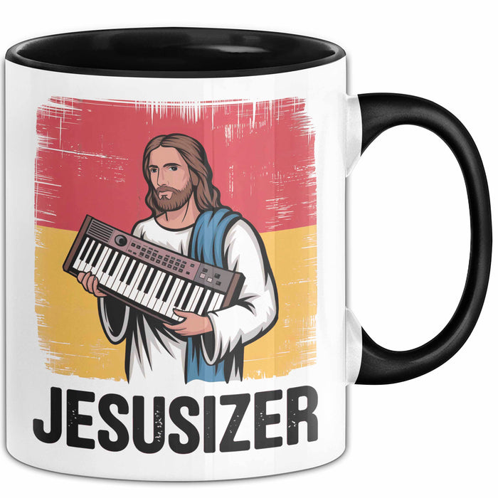 Jesus Keyboardspieler Tasse Geschenk Jesusizer Christlicher Geschenkidee Lustig Trendation