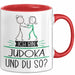 Judoka Tasse Geschenk Ich Bin Judoka Und Du So Geschenkidee Lustiger Spruch Becher Rot Trendation