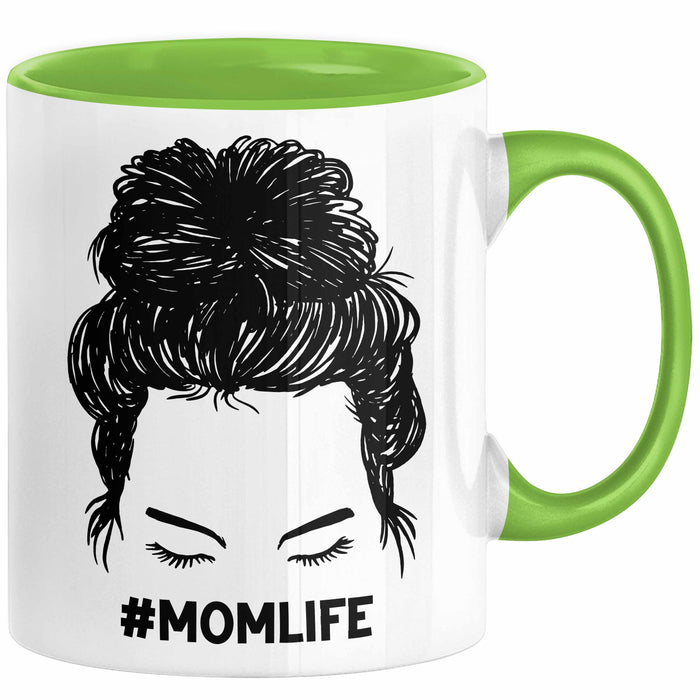 Mutter Tasse Geschenk Stress #Momlife Geschenkidee für beste Mama Muttertag Idee Mom Geschenk von Tochter an Mutter Grün Trendation