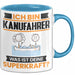 Kanufahrer Tasse Geschenk für Kanufahrer Geburtstag Lustiger Spruch Kaffee-Becher Was Ist Deine Superkraft Blau Trendation