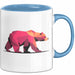 Bär Tierliebhaber Tasse Geschenk Lustige Geschenkidee Spruch Blau Trendation