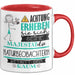 Naturbeobachterin Tasse Geschenk Lustiger Spruch Bitte Erheben Sie Sich Seine Majestät Die Naturbeobachterin Betritt Den Raum Rot Trendation