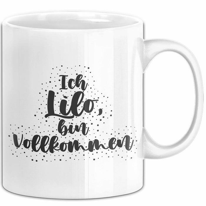 Lilo Tasse Ich Lilo, Bin Vollkommen Geschenk Weiß Trendation