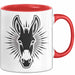 Eselbauer Esel Tier Gesicht Tasse Geschenk Lustige Geschenkidee Spruch Rot Trendation