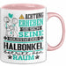 Halbonkel Geschenk Tasse Lustiger Spruch Erheben Sie Sich Der Halbonkel Betritt den Raum Rosa Trendation