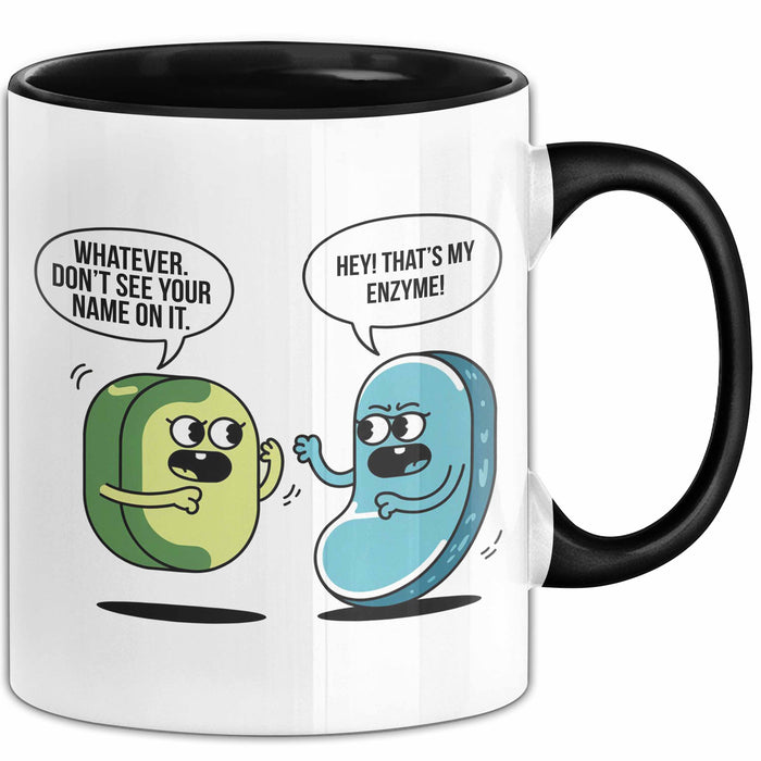Biologielehrer Unterricht Tasse Geschenk Lustige Geschenkidee Spruch Hey Das Ist Mein Enzym Trendation
