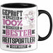 Reitsportler Geschenk Lustiger Spruch für Reitsportler Geschenkidee Bester Reitsportler Der Welt Schwarz Trendation
