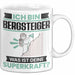Bergsteiger Tasse Geschenk für Bergsteiger Geburtstag Lustiger Spruch Kaffee-Becher Was Ist Deine Superkraft Weiß Trendation