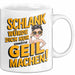 Sarkasmus Tasse Geschenkidee Wenn Ich Schlank Wäre Weiß Trendation