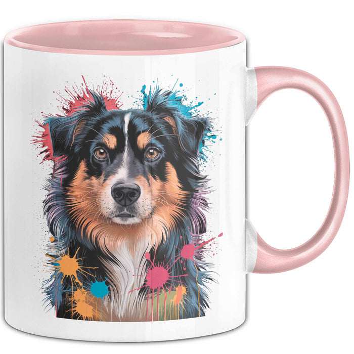 Appenzeller Sennenhund Hund Tasse Geschenk Lustige Geschenkidee Spruch Rosa Trendation