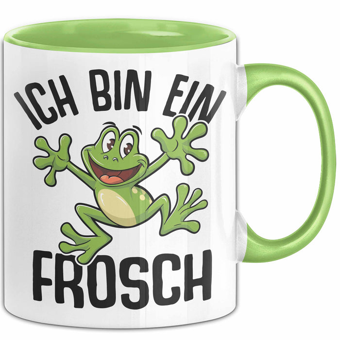 Frosch-Liebhaber Tasse Geschenk Ich Bin Ein Frosch Jungs Grün Trendation