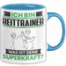 Reittrainer Tasse Geschenk für Reittrainer Geburtstag Lustiger Spruch Kaffee-Becher Was Ist Deine Superkraft Blau Trendation