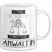 Anwältin Tasse Geschenk Becher Stark Attraktiv Furchtlos Anwältin Lustige Geschenkidee Weiß Trendation