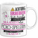 Polo-Spielerin Tasse Geschenk Lustiger Spruch Bitte Erheben Sie Sich Seine Majestät Die Polo-Spielerin Betritt Den Raum Weiß Trendation