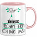 Geschenk für Trompeterin Tasse Lustige Geschenkidee Geburtstag Ich Bin Trompeterin Ich Darf Das Rosa Trendation