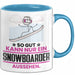 Snowboarder Geschenk Tasse So Gut Kann Nur Ein Snowboarder Aussehen Geschenkidee Kaffee-Becher Blau Trendation