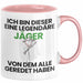 Jäger Geschenk Tasse Lustige Geschenkidee Geburtstag für Jäger Ich Bin Dieser Legendäre Jäger Von Dem Alle Geredet Haben Kaffee-Becher Rosa Trendation