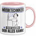 Musiktechniker Tasse Geschenk für Musiktechniker Der Mann Der Alles Kann Geschenkidee zum Geburtstag Rosa Trendation