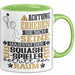 Squash-Spieler Geschenk Tasse Lustiger Spruch Erheben Sie Sich Der Squash-Spieler Betritt den Raum Grün Trendation