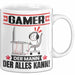 Gamer Tasse Geschenk für Gamer Der Mann Der Alles Kann Geschenkidee zum Geburtstag Weiß Trendation