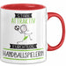 Handballspielerin Tasse Geschenk Becher Stark Attraktiv Furchtlos Handballspielerin Lustige Geschenkidee Rot Trendation