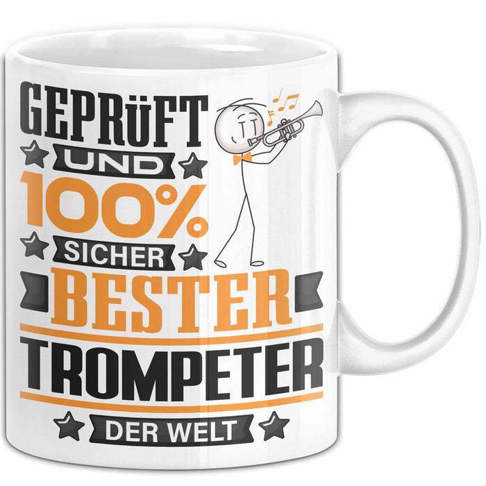 Trompeter Geschenk Lustiger Spruch für Trompeter Geschenkidee Bester Trompeter Der Welt Weiß Trendation