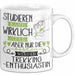 Trekking-Enthusiastin Tasse Lustiges Geschenk Studieren Kann Wirklich Jeder Nur Die Besten Werden Trekking-Enthusiastin Weiß Trendation