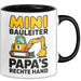Bauleiter Bauunternehmer Tasse Geschenk Lustige Geschenkidee Spruch Mini Bauleiter Papa's Rechte Hand Trendation