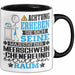 Meerschweinchenfreund Geschenk Tasse Lustiger Spruch Erheben Sie Sich Der Meerschweinchenfreund Betritt den Raum Schwarz Trendation