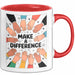 Freiwilliger Tasse Geschenk Lustige Geschenkidee Spruch Für Veränderungs Macher Rot Trendation