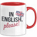 Englischlehrer Tasse Geschenk Auf Englisch Bitte Geschenk Rot Trendation