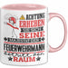 Feuerwehrmann Geschenk Tasse Lustiger Spruch Erheben Sie Sich Der Feuerwehrmann Betritt den Raum Rosa Trendation