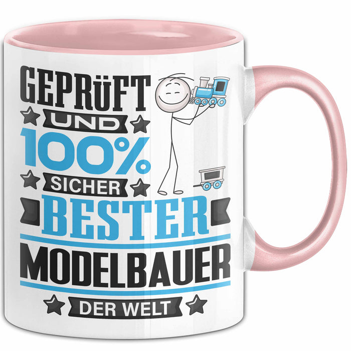 Modelbauer Geschenk Lustiger Spruch für Modelbauer Geschenkidee Bester Modelbauer Der Welt Rosa Trendation