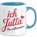 Jutta Tasse Geschenk Ich Bin Vollkommen Jutta Geschenkidee Geburtstag Blau Trendation