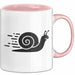 Schnelle Schnecke Tasse Geschenk Lustige Geschenkidee Spruch Rosa Trendation