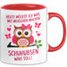 Eule Tierliebhaber Tasse Geschenk Lustige Geschenkidee Spruch Heute Möchte Ich Was Mit Menschen Machen Schuhubsen Wäre Toll Rot Trendation