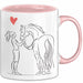 Pferde Tierliebhaber Mädchen Tasse Geschenk Lustige Geschenkidee Spruch Rosa Trendation